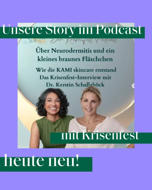 „Wir haben plötzlich alle geschlafen – das war der Moment, in dem ich wusste: Dieses Öl wirkt.“

Was, wenn deine Haut nachts juckt und nichts hilft? Was, wenn du Ärztin bist, Mutter – und einfach keine Antwort findest?

KAMI skincare Gründerin Dr. Kerstin Schallaböck spricht mit Rani Gindl, Mentorin für Balance & Inspiration mit Yoga und Atmung, in ihrer neuen Krisenfest-Folge 108. 
Sie sprechen über die Entstehung ihrer Hautpflegeserie, die nicht aus dem Labor kam, sondern aus einer Verzweiflung. Die Neurodermitis ihres jüngsten Sohnes trieb die Familie zur Verzweiflung. 
Keine Hilfe. Kein Schlaf. 

Und dann - ein "Zu-fall". Ein kleines Fläschchen, das alles veränderte.
Rani und Kerstin sprechen über:

- Sichtbarkeit & Verletzlichkeit als Unternehmerin bei zwei Minuten zwei Millionen
- Die Haut als Spiegel für innere Prozesse
- Selbstfürsorge im Spagat zwischen Praxis, Familie & Produktentwicklung
- Die Kraft ehrlicher Lösungen, die aus echter Not entstehen

Die Folge ist ab sofort online. 

#kamihilft #neurodermitis #pr#problemhautlösungen #krisenfestpodcast 
#2minuten2millionen